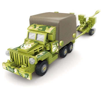 Военен модел WW2 8-в-1 CCKW-353, колекция от военни камиони, бижута, строителни блокчета, Играчки, Коледни подаръци