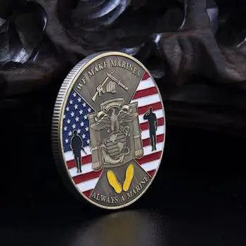 Възпоменателна монета за феновете на армията на САЩ, Ние правим монета за морски пехотинци, която винаги е едно незабравимо предизвикателство за морски пехотинци, коллекционный подарък