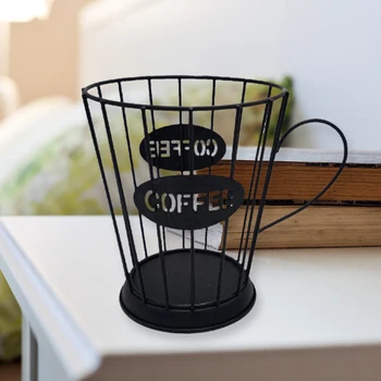 Выдолбленная кошница за съхранение на кафе на капсули с интериор в Ретро Кафеена чаша за употреба за плодове