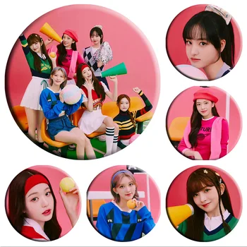 Гореща разпродажба, брошка Kpop Idol 2023 АЙВ, икона на бутона, икона-жени