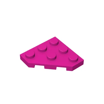 Градивни елементи, съвместими с LEGO 2450 клин, плоча, 3 x 3 нарязани кътче на Технически аксесоари MOC, детайли за монтаж, комплект тухли направи си САМ