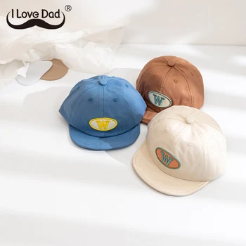 Детска бейзболна шапка със сладък надпис, лятна бродирани детска шапка с козирка за момчета и момичета, улични ежедневни шапки с сенника за деца