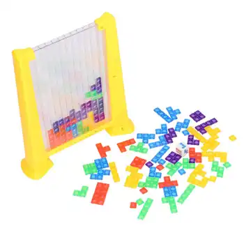 Детска играчка, с руски елементи, цветни разработване на интелигентни строителни блокове, пъзел игра