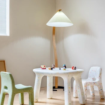 Детска маса, за да се учат от Nordic online celebrity ins, пластмасова масичка за малки домашна употреба със защита от сблъсък