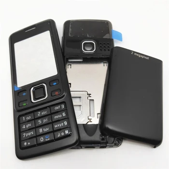 За Nokia 6300 Пълно оборудване на корпуса на мобилен телефон, рамка, която рамка, задният капак на отделението за батерията, клавиатура на английски език