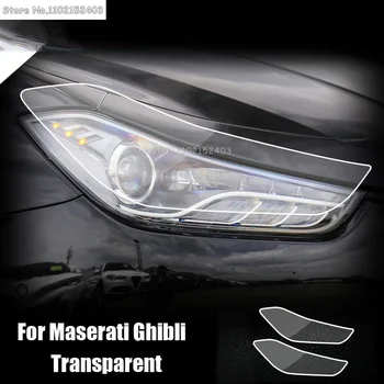 За Автомобилни Фарове Maserati Ghibli Цвят Черен Прозрачен Защитен Филм От TPU Възстановяване на Колони Б Pillar Предварително Вырезанная Стикер Термоаппликация