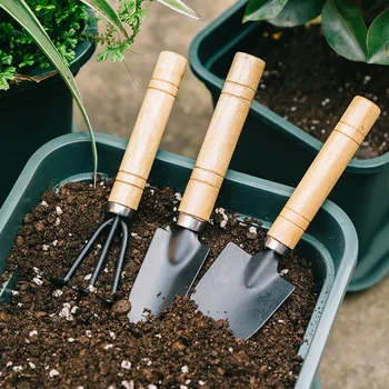 Инструменти за засаждане на Домашно градинарство Зеленчуци и цветя Градинарство Рохкава почва Цвете лопата, За засаждане на цветя в саксии Три комплекта