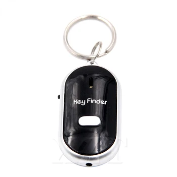 Ключодържател Мини led Свирка за търсене на ключове Мига звуков сигнал на дистанционното управление Lost Keyfinder Локатор Ключодържател-тракер за детски чантата