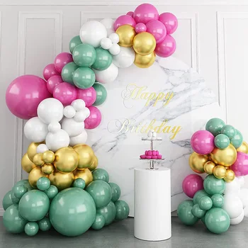 Комплект за гирлянди от балони Macaron златната топка Украса за сватба, рожден Ден, парти, деца, Разкриване на пол, Кръщение, Душата на дете, Украса за момичета