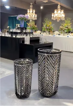Кристален ваза 26x13,8 см, за Декорация на дома, луксозен Украшение