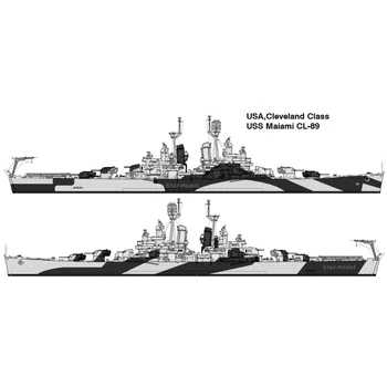 МАГАЗИН САЩ SSMODEL 700377 1/700 Набор от модели от смола USS Cleveland Light Cruiser CL89Gundam Hobby Making направи си САМ