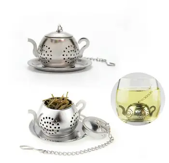 МИНИ Приятен дизайн окачване за заваряване на чай от неръждаема стомана, цедка за чай за вашия офис, подарък, машина, креативни аксесоари за чай