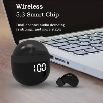 Мини Bluetooth слушалка Sleep TWS-втулки HIFI Качество на звука, Водоустойчив, защитен от пот, намаляване на шума, интелигентен Спорт