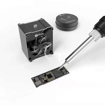 Мини-охлаждащ вентилатор 2UUL Cuul, USB вход 5V Type-C, зареждане паяльным дим за дънната платка телефон, Инструмент за ремонт на заваряване