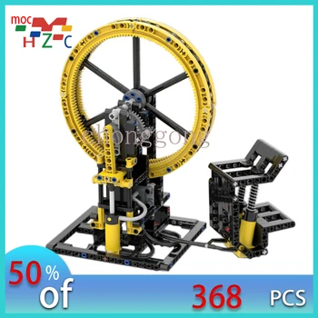 Модел MOC-57096 Пневматичен вертикален двигател, строителен блок, играчки за момчета, набор от тухли, Коледни подаръци за деца
