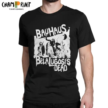 Модна Тениска на Баухаус Bela Lugosi's Dead за Мъже с кръгло Деколте, Риза от Чист Памук, Тениски с Къс ръкав, Идея за Подарък, Върхове