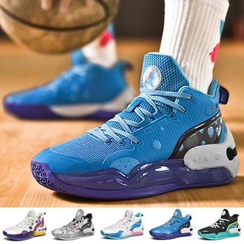 Мъжки Баскетболни обувки, Спортни Баскетболни Маратонки, Спортни Обувки на открито за Тренировки по Баскетбол, Удобни Баскетболни Обувки За Мъже