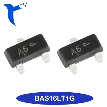 Нов BAS16LT1G SOT23-3 с чип A6 100V 200mA Переключающий диод