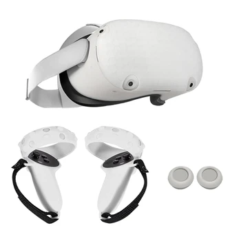 Нов защитен калъф за сензорен контролер Oculus Quest 2 VR силиконов калъф с пълна защита D