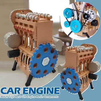 Нов мини-монтажния автомобил, набор от модели рядного четырехцилиндрового на двигателя, Играчки За възрастни, най-Добрият подарък, модул за Обучение двигател, Декорации от смола