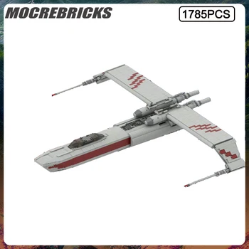 Нова Серия Space Wars Изтребител клас Preybird MOC, Градивен елемент, Модел на Военен Кораб, Направи си сам, Детски Играчки, Коледни Подаръци