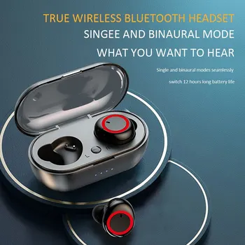 Нови мини-слушалки, Bluetooth Y50 Tws в ухото Bluetooth 5.0 За спорт за джогинг, стерео слушалки с микрофон, с безжични слушалки