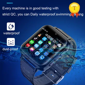 Ново записване, ip68, тези водоустойчиви часовници за гмуркане, 4G, детски smart-часовници, сим-карта, GPS SOS, WIFI, Android, умни gps часовници за момчета и момичета