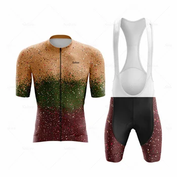 Новост 2023 г., велосипедна фланелка с къс ръкав, мъжки лятна велосипедна дрехи, Планински велосипед, мотор дрехи, дишаща спортен костюм