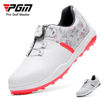Обувки за голф PGM, дамски обувки, нескользящие маратонки, обувки с дръжки, обувки от полиуретан