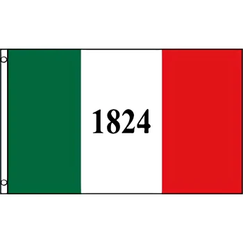 Окачен флаг 90x150 см, исторически боен флаг на щата Тексас 1824 ALAMO, 3 x 5