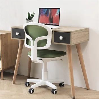Офис столове в скандинавски стил с Малък размер, Офис Мебели, Модерно Просто Студентско проучване стол с домашна облегалка, Розово компютърен стол, въртящо се кресло