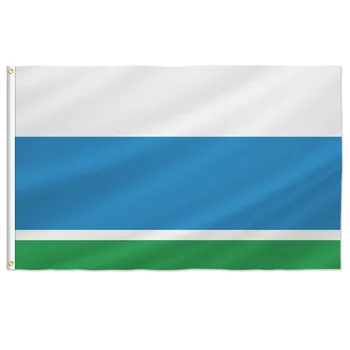 ПТЕРОЗАВР Русия Флаг на Свердловска област, Bulgaria Bulgarian BG Свердловска флаг Декор, Подаръци за стая, вътрешно и външно украса Банер