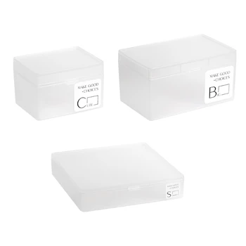 Правоъгълна кутия за карти Контейнер за карти за игра, Пластмасова кутия за съхранение на бижута Опаковъчна кутия с Директен доставка