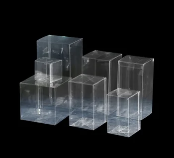 Прозрачна пластмасова кутия от PVC 25 размери, малки/големи кутии подарък от прозрачна пластмаса за опаковане на играчки, шоколадови бонбони, сувенири, кутии 20 бр/лот