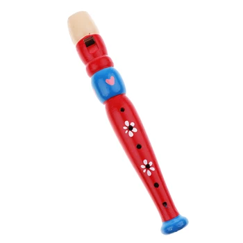 Ранното образование на детето, Wooden Записващо устройство, играчка, Музикална Флейта-пиколо, цветен музикален инструмент, подарък