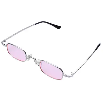 Ретро пънк очила, Прозрачни Квадратни Дамски Слънчеви Очила Ретро слънчеви очила за Мъже в метална рамка