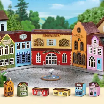 Селски събрана Елегантна хижа Модулна сграда Играчка модел на града Строителни играчки САМ Cabin