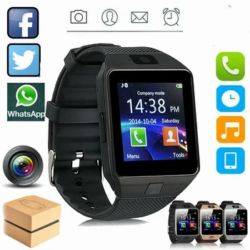 Смарт часовници DZ09 За Android Smartwatch Мобилен Телефон Смарт Часовник с Крачкомер Мъжки dz 09 Smartwatch Поддръжка на Ръкописен текст USB кабел