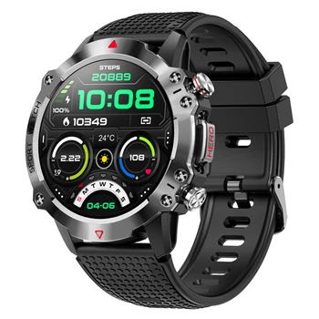 Смарт часовници за мъже, фитнес тракер: Bluetooth (отговор/ осъществяване на повикване), водоустойчив умни часовници за Android телефони iphone