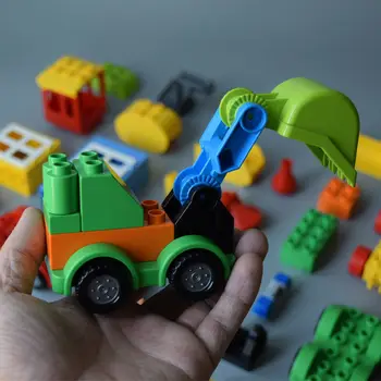 Строителни блокове в голям размер, Аксесоари за Автомобил, Камион, Самолет Мотоциклет Съвместими марки резервни части Детски играчки Играчки, подаръци за деца