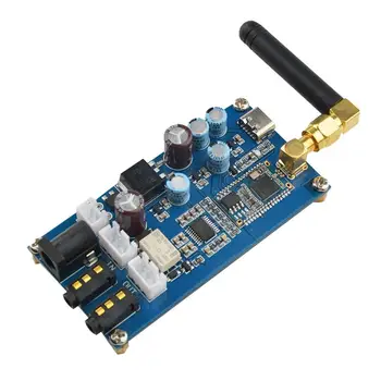 Такса за декодиране на Bluetooth 5.0 без загуба PCM5102 Такса приемник на Промяна на усилвател на мощност аудио САМ с нулеви нива на шум DC6-20V
