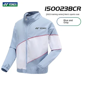 Тенис Yonex спорт Джърси спортни дрехи черно бадминтон палто с дълъг ръкав за мъже, жени качулки 150023