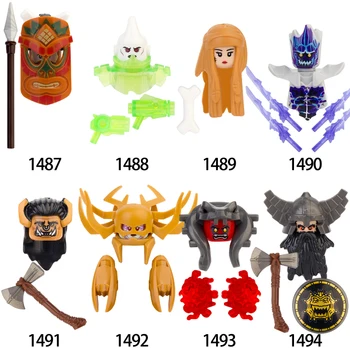 Това е една продажба на Средновековна война, джудже-каннибал, първобитният човек, механични фигури, градивни елементи, Аксесоари, играчки за деца X0285