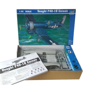 Тромпетист 02221 1: 32 Американски Изтребител Vought F4U-1D Corsair е Военен Самолет за Сглобяване Пластмасова Играчка Модел Ръчно изработени Строителен Комплект