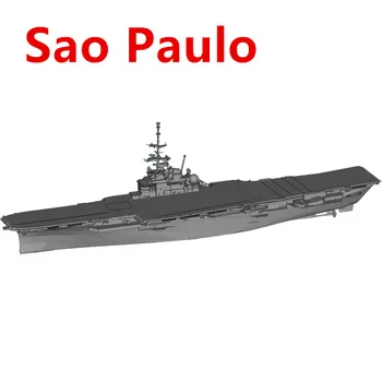 Франция Сао Пауло Самолетоносач 1/2000/700 Смола 3D Печатна Модел на Военен Кораб Модел на Военен Кораб В Събирането на Домашно Играчки, Хоби