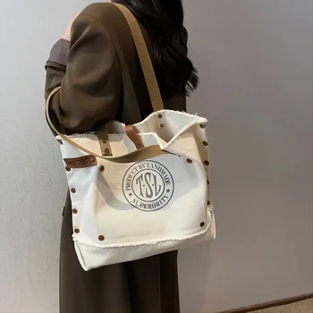 Холщовая чанта за жени 2022, дамски чанти на рамо, дамска чанта, дамска чанта за пазаруване