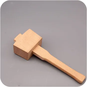 Чук за рязане на кожа, инструмент за печат, направи си сам, перфоратор от телешка кожа, инструмент за шиене, чук от дърво с дървена дръжка