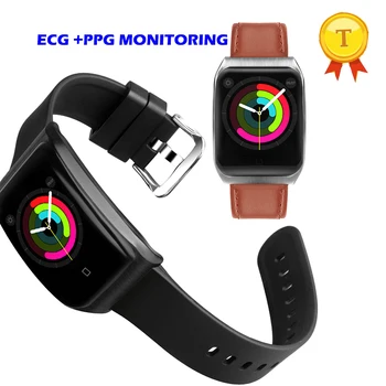 нов продукт ECG/PPG Smart Band Фитнес Тракер Гривна Смарт Гривна следи Кръвното Налягане Смарт Часовници за iphone и Android