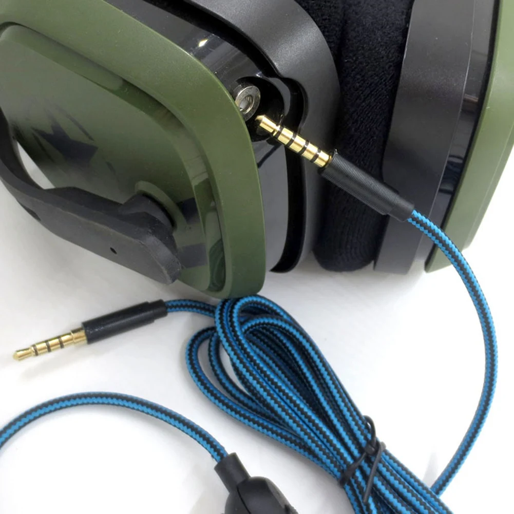 Преносим Кабел за слушалки, аудио кабел за Logitech Astro A10 A40 A30, слушалки, аксесоари за слушалки (без регулиране на силата на звука)