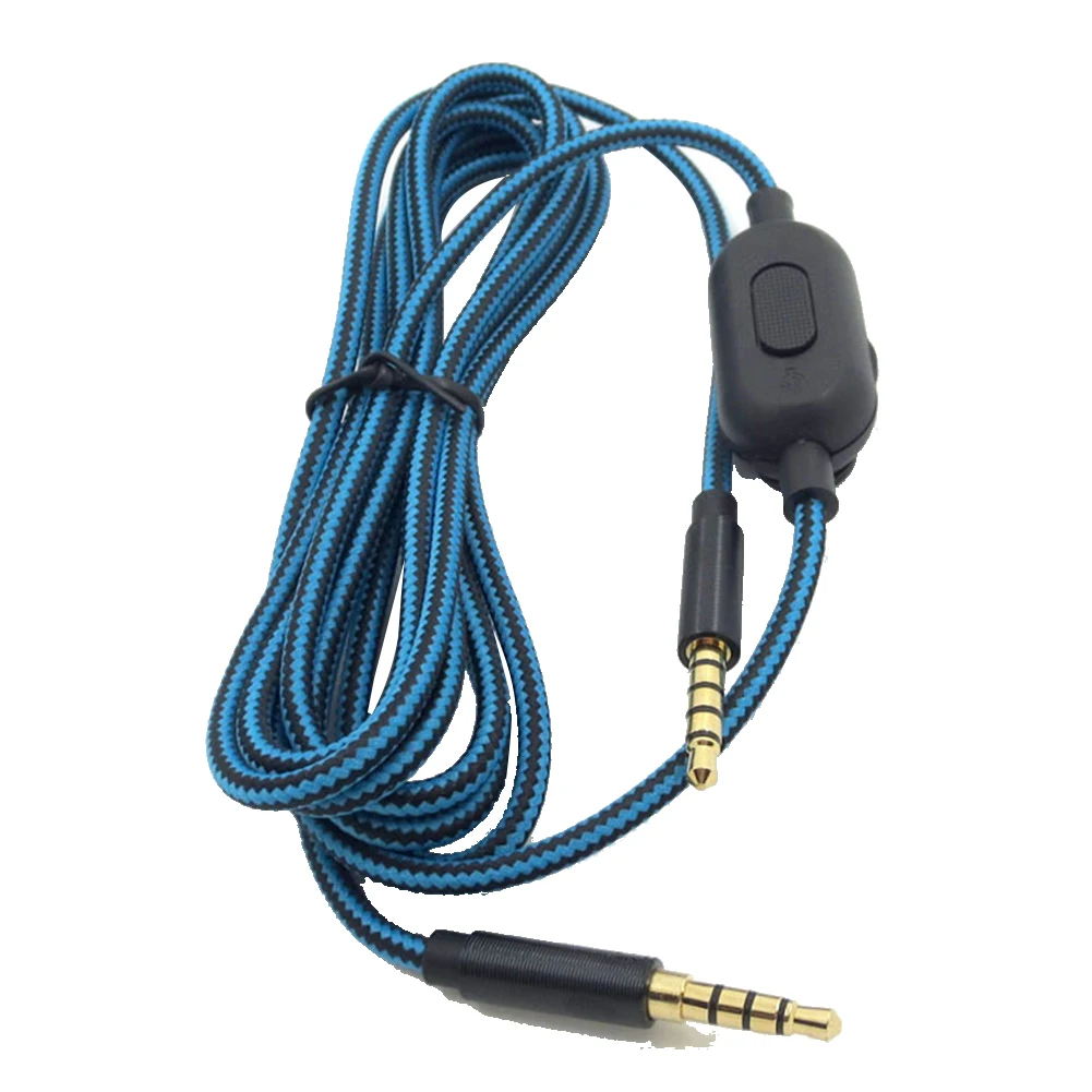 Преносим Кабел за слушалки, аудио кабел за Logitech Astro A10 A40 A30, слушалки, аксесоари за слушалки (без регулиране на силата на звука)